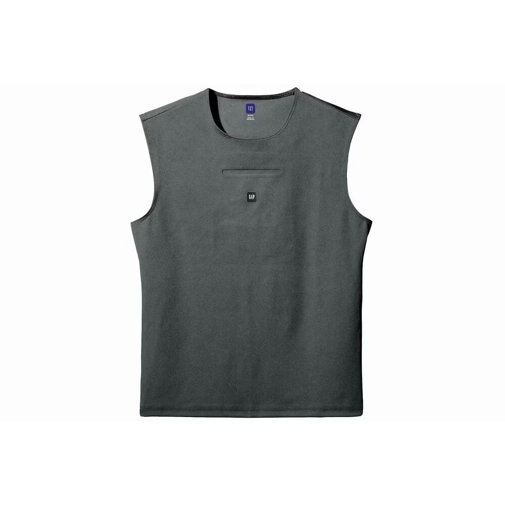 YZY Gap Balenciaga Second Skin Sleeveless Tank Top Dark Grey Large